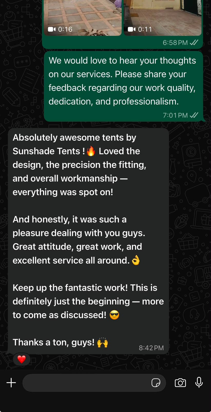 Valued Client - Absolute Awesome Tents